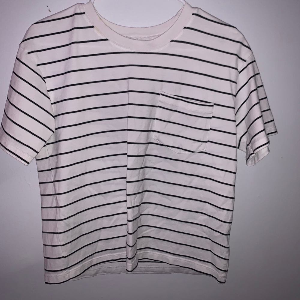 Striped Oversized Crop Top